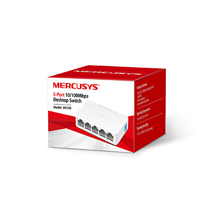 Switch Mercusys 05pt de Mesa 10/100Mbps - MS105