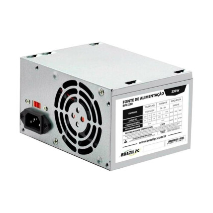 Fonte 230W BrazilPC, ATX, 24 Pinos, BPC-230V1.2