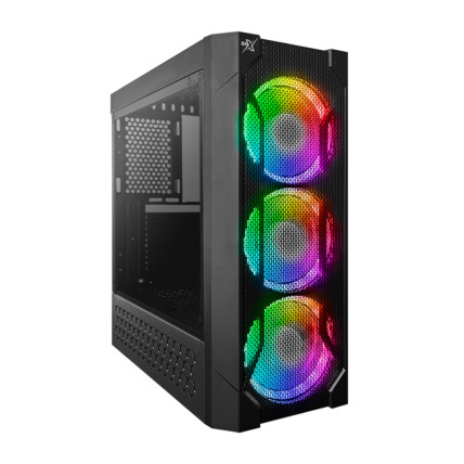 Gabinete Gamer BRX Titan, Lateral em Acrílico, com 3 fans, Preto, CA-053 RGB