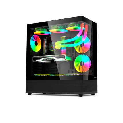 Gabinete Gamer C3Tech, Mid Tower, Vidro Temperado, Preto, sem Fan, MT-G850BK