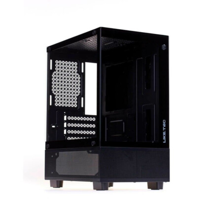 Gabinete Gamer Liketec Opera Dark, Mid Tower, Lateral e Frente em Vidro Temperado, Preto, Sem Fonte, Sem Fan, 2086