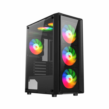 Gabinete Gamer Liketec Sigma ARGB, Mid Tower, Vidro Temperado, Preto, com 3 Fans, sem Fonte, 2099