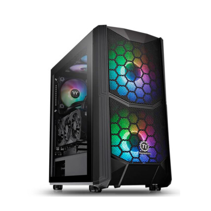 Gabinete Gamer Thermaltake Comander C35 TG ARGB, Mid Tower, Vidro Temperado, ARGB, com 3 Fans, CA-1N6-00M1WN-00