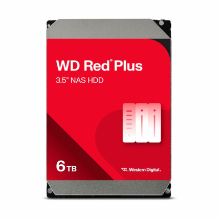 HD 6TB Western Digital Red Plus NAS, SATA III, 5640RPM, 128mb Cache, WD60EFZX