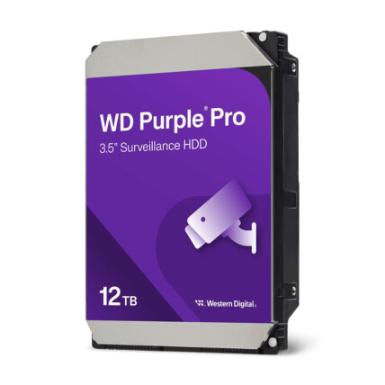 HD Western Digital Purple Pro, 12TB, SATA III, 7200RPM, 256mb Cache  - WD121PURP
