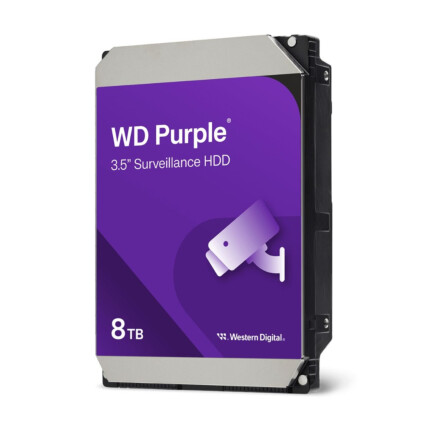 HD Western Digital Purple Surveilance, 8TB, SATA III, 5640RPM, 256MB Cache - WD85PURZ
