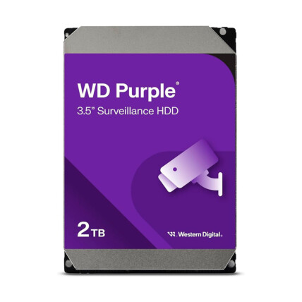 HD 2tb Western Digital Purple Surveillance, Sata III, 256mb Cache, 5400rpm, WD22PURZ