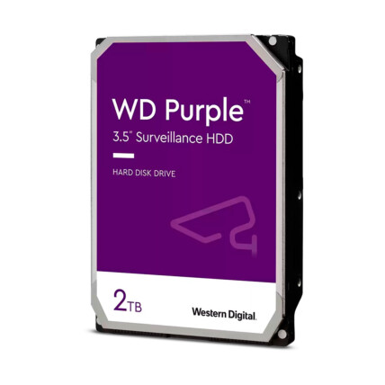 HD 2tb Western Digital Purple Surveillance, Sata III, 64mb Cache, 5400rpm, WD23PURZ