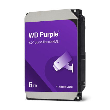 HD Western Digital Purple Surveillance, 6TB, SATA III, 256mb Cache -  WD64PURZ
