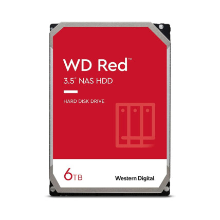 HD 6tb Western Digital Red NAS, Sata III, 256mb Cache, 5400rpm, WD60EFAX