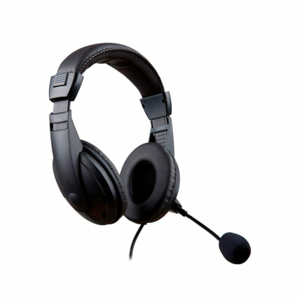 Headset com microfone Dex, para Escritórios, com Conexão USB e Controle de Volume, DF-57