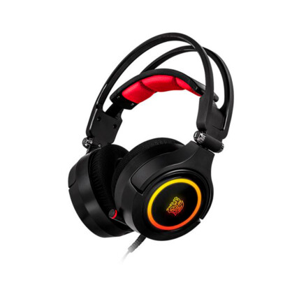 Headset Gamer Thermaltake Cronos Riing, RGB, com Conexão USB, 7.1 Surround, Preto