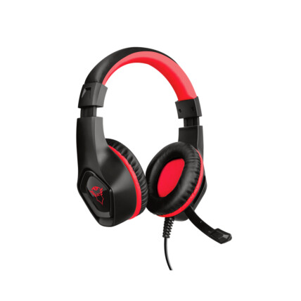 Headset Gamer Trust Rana, com Conexão P3, para PC e Consoles, Vermelho, GXT 404R