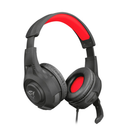 Headset Gamer Trust Ravu, com Conexão P3, para PC e Consoles, Preto, GXT307