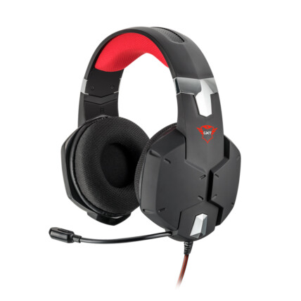 Headset Gamer Trust Carus, com conexão P2, com Adaptador, Preto, GXT322