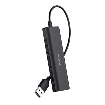 Hub USB 2.0 C3Tech, com 4 Portas USB, HU-230BK