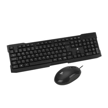 Kit de Teclado e Mouse para Escritório 5+ Office Premium, com Fio, 015-0069