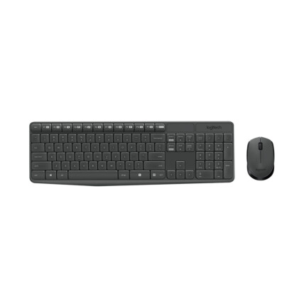 Kit de Teclado e Mouse sem fio Logitech, Resistente à Água, padrão ABNT2, MK235