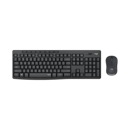 Kit de Teclado e Mouse sem fio Logitech, padrão ABNT2, com Digitação e Clique Silencioso, MK295