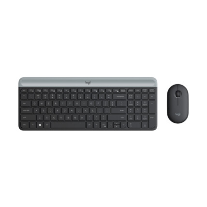 Kit de Teclado e Mouse sem fio Logitech MK470, sem Fio, Multimídia, Preto – 920-009268