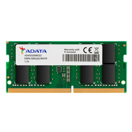 Memória RAM p/ Notebook Adata 8GB DDR4 3200Mhz – AD4S32008G22-SGN