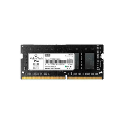 Memória para Notebook 16gb DDR4 ValueTech Pro, 3200Mhz, CL22, VTP16G4S3200