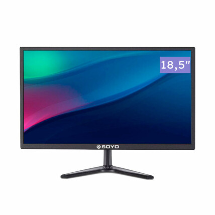 Monitor SOYO, 18,5" Polegadas, LED, 1366x768, com Conexão HDMI e VGA, SM185