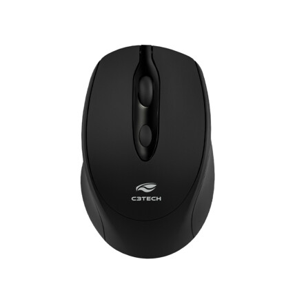 Mouse sem Fio C3Tech, Recarregável, Preto, Dual Mode, M-BT30BK