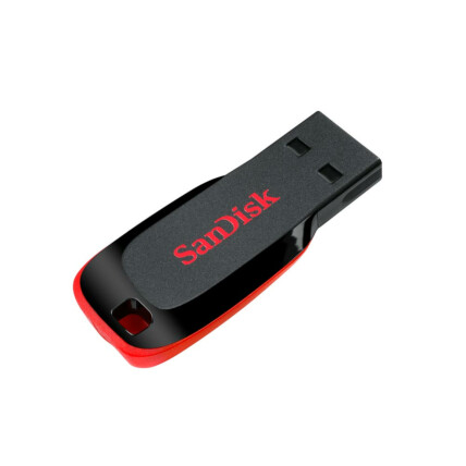 Pen Drive 64gb Sandisk Cruzer Blade, USB 2.0, Preto