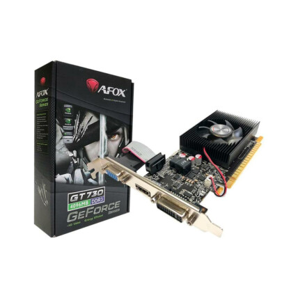 Placa de Vídeo Afox GeForce GT730, 4GB DDR3, 128Bits, AF730-4096D3L6