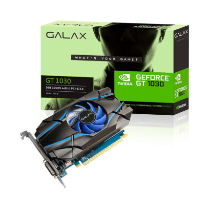 Placa de Vídeo Galax GeForce GT1030, 2GB DDR5, 64bits, 30NPH4HVQ4ST