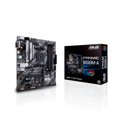 Placa mãe Asus, Chipset B550, Socket AMD AM4, mATX, DDR4, Prime B550M-A