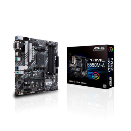 Placa mãe Asus, Chipset B550, Socket AMD AM4, mATX, DDR4, Prime B550M-A