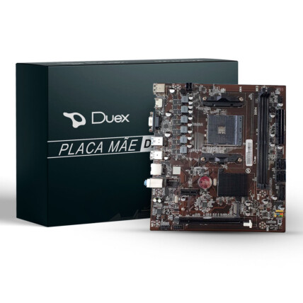 Placa mãe Duex, DDR4, Chipset A320, Socket AMD AM4, mATX, com Conexão M.2, DX-A320ZG M2