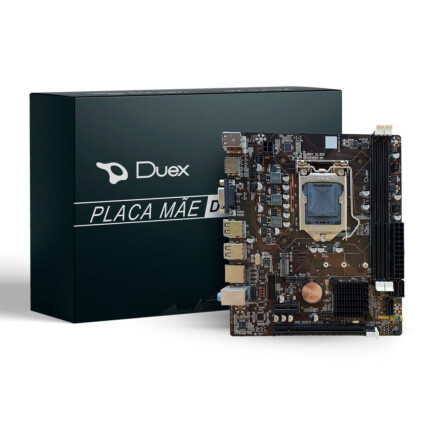 Placa mãe Duex  DDR3, Chipset H61, Socket Intel LGA1155, mATX, DX H61ZG M2