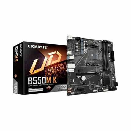 Placa mãe Gigabyte, DDR4, Chipset B550, Socket AMD AM4, mATX, B550M K