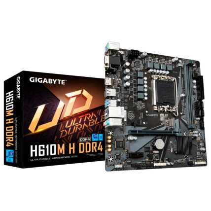 Placa mãe Gigabyte, DDR4, Chipset H610, Socket Intel LGA1700, mATX, H610M H DDR4