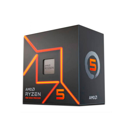 Processador AMD Ryzen 5 7600, 3.8GHz (5.1GHz Turbo), Cache 38MB, AM5, 6 Núcleos, Vídeo Integrado, 100-100001015BOX