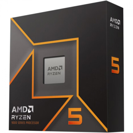 Processador AMD Ryzen 5 9600X, 3.9 GHz (5.4 GHz Turbo),  32MB Cache, 6 Núcleos, 12 Threads, AM5, 100-100001405WOF