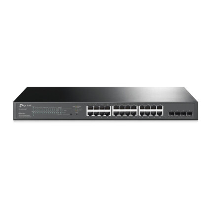 Switch Gerenciável 24 portas TP-Link, 24 portas POE Gigabit e 4 Portas SFP Jetstream, TL-SG2428P