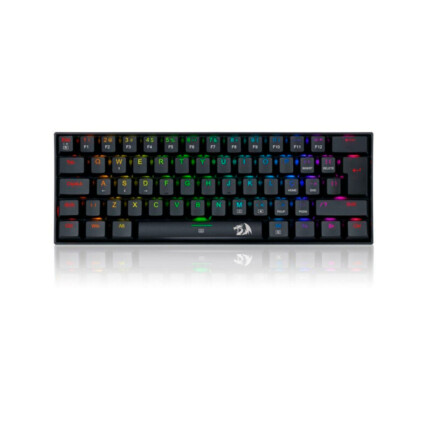 Teclado Mecânico Gamer Redragon Dragonborn RGB Preto Switch Marrom, K630RGB-1 (PT-Brown)