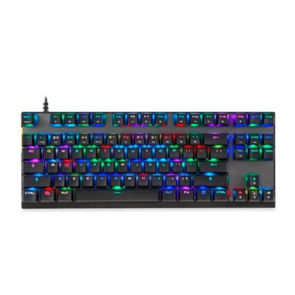 Teclado Mecanico Gamer Motospeed CK82, RGB, Switch Azul, FMSTC0025AZL