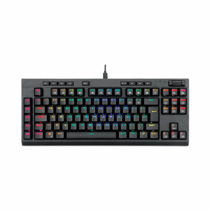 Teclado Mecânico Gamer Redragon Optico Broadsword RGB, Preto, K588RGB-PRO