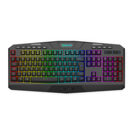 Teclado sem fio Gamer Redragon Harpe Wireless, RGB, Preto, ABNT2, K503-KS