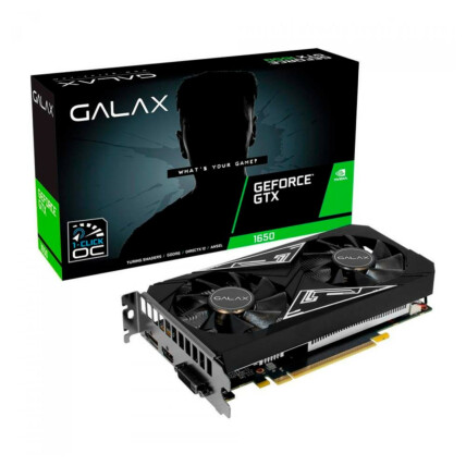 Placa de Vídeo Galax GeForce GTX 1650 EX Plus (1-Click OC), 4GB GDDR6, 128Bit, 65SQL8DS93E1